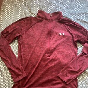 Under Armour Maroon Quarter-Zip Pullover